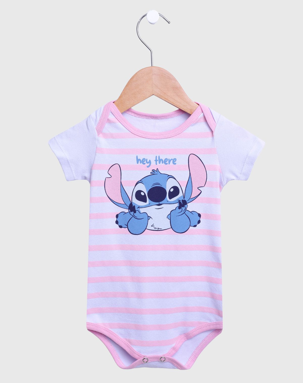 Body Disney Stitch Infantil Menina branco - p