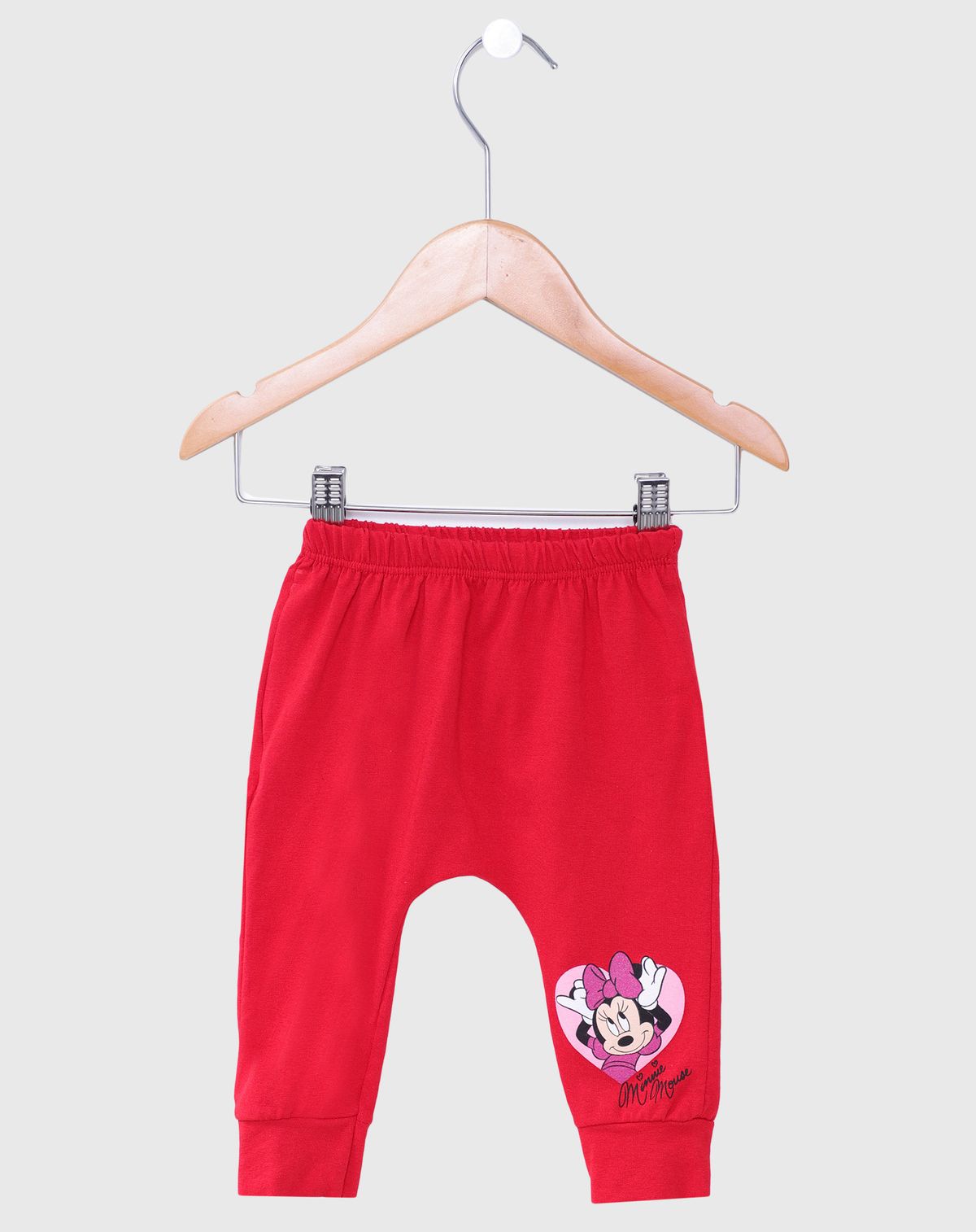 Calça Saruel Bebê Menina Minnie Mouse vermelho - p