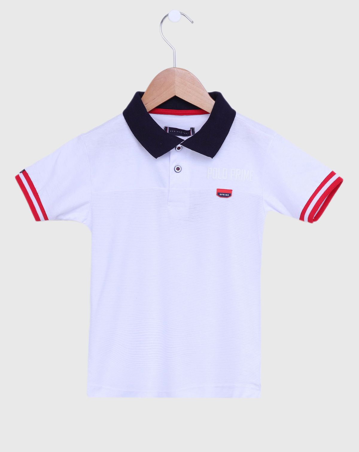 Camisa Polo Infantil Menino Polo Prime - Tam. 1 A 3 Anos branco - 1