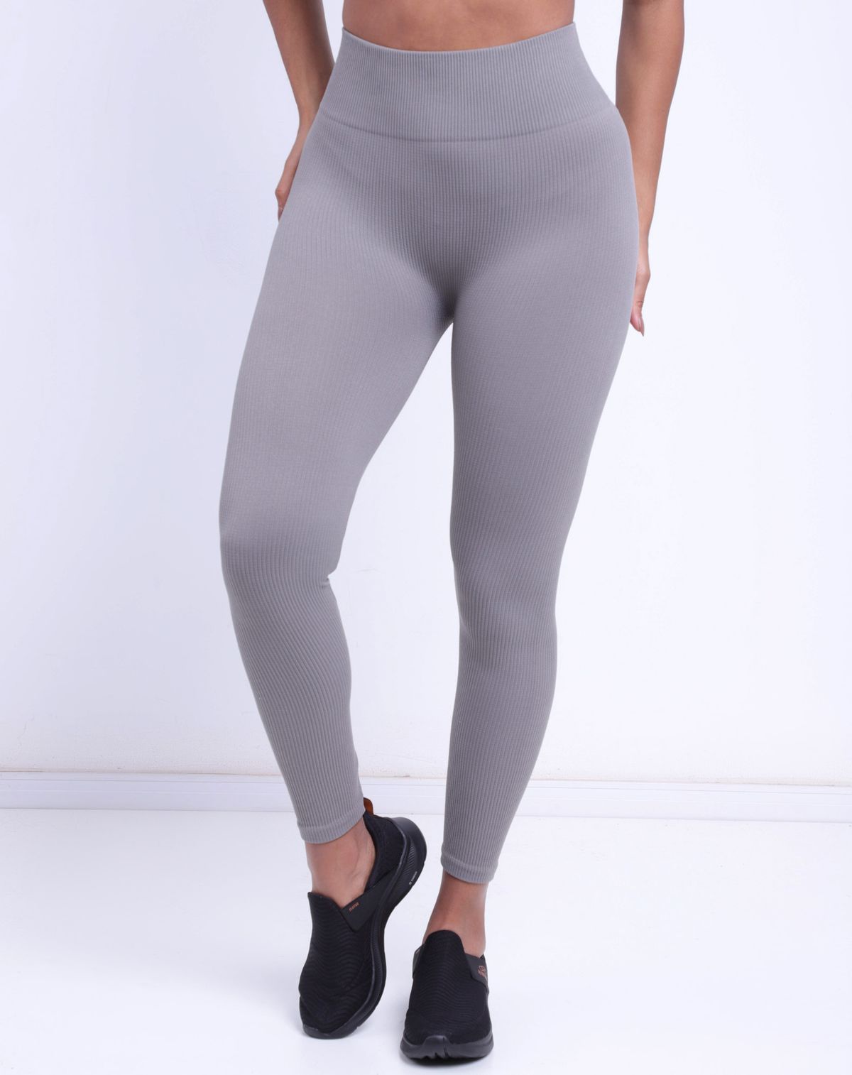 Calça Feminina  Legging Cintura Alta cinza - p