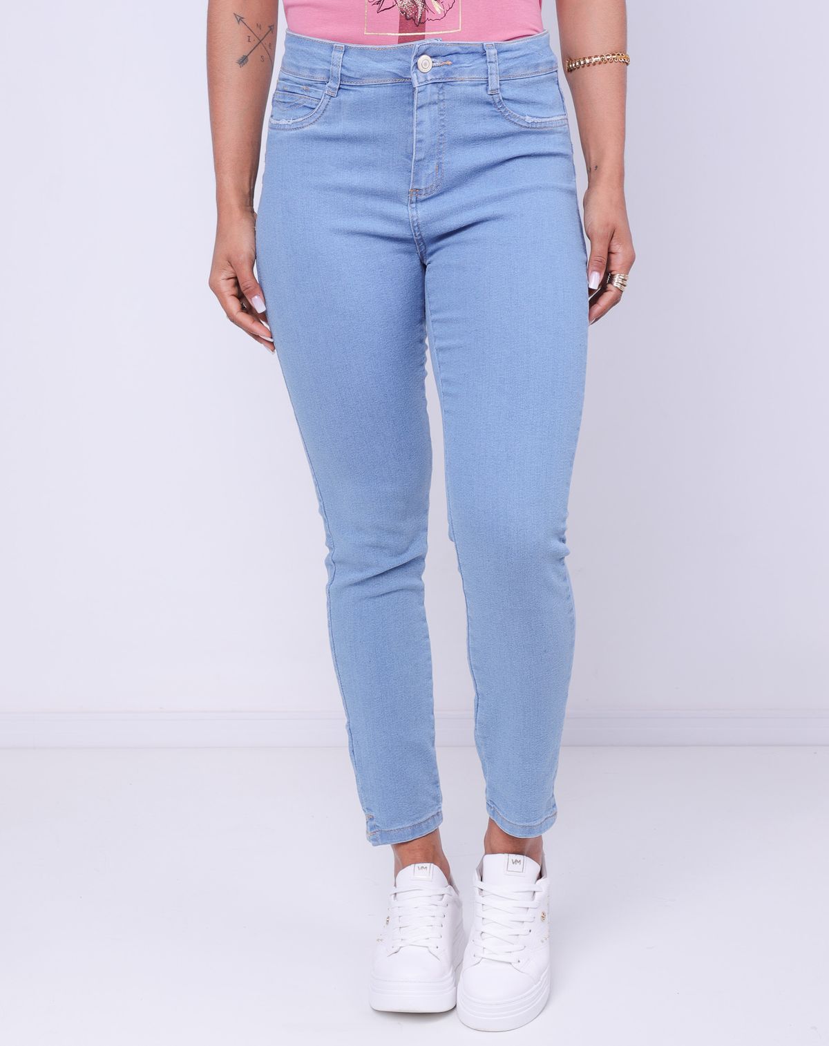 Calça Jeans Feminina Sawary Levanta Bumbum jeans claro - 36