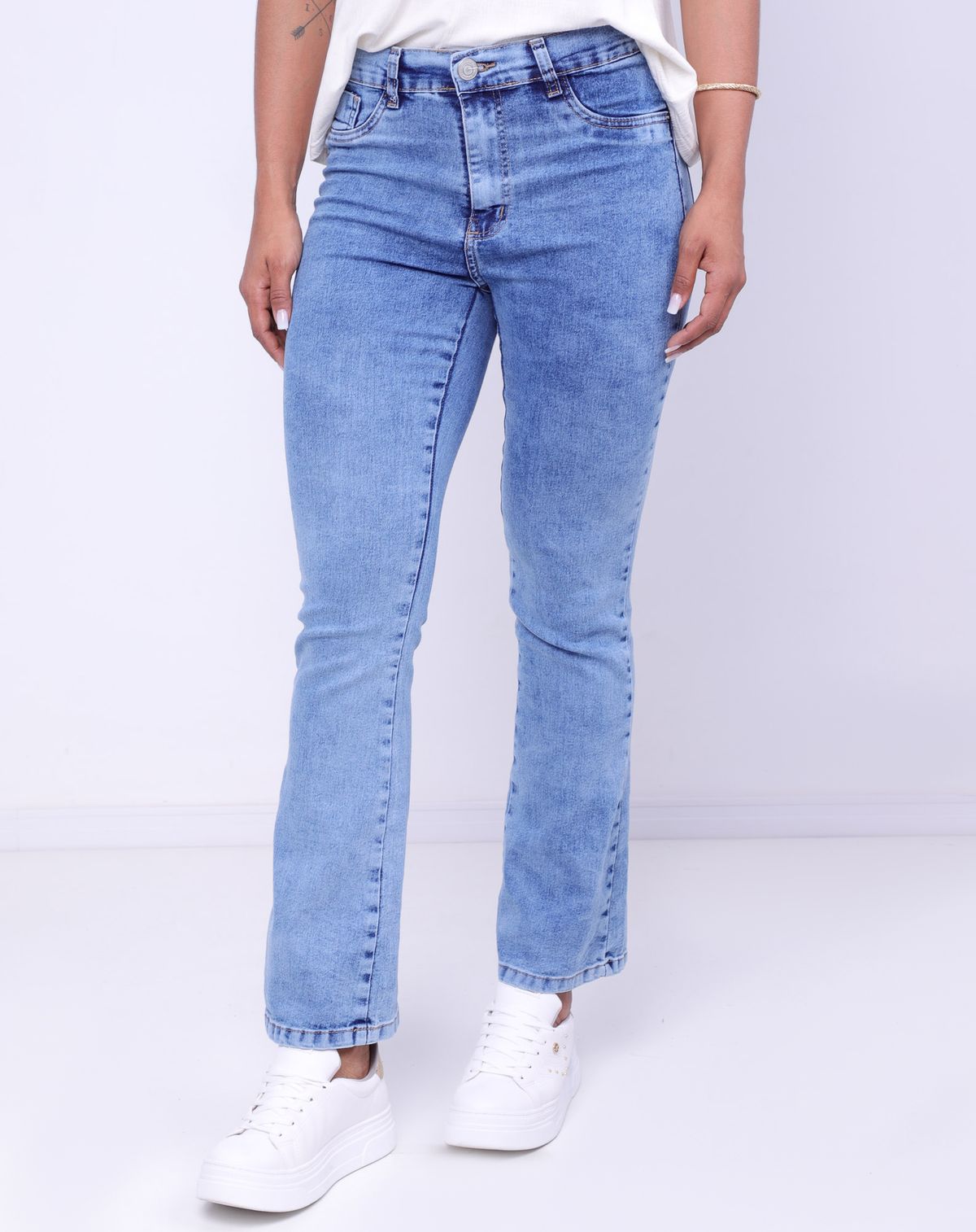 Calça Jeans Médio Feminina Sawary Boot Cut jeans mÉdio - 36