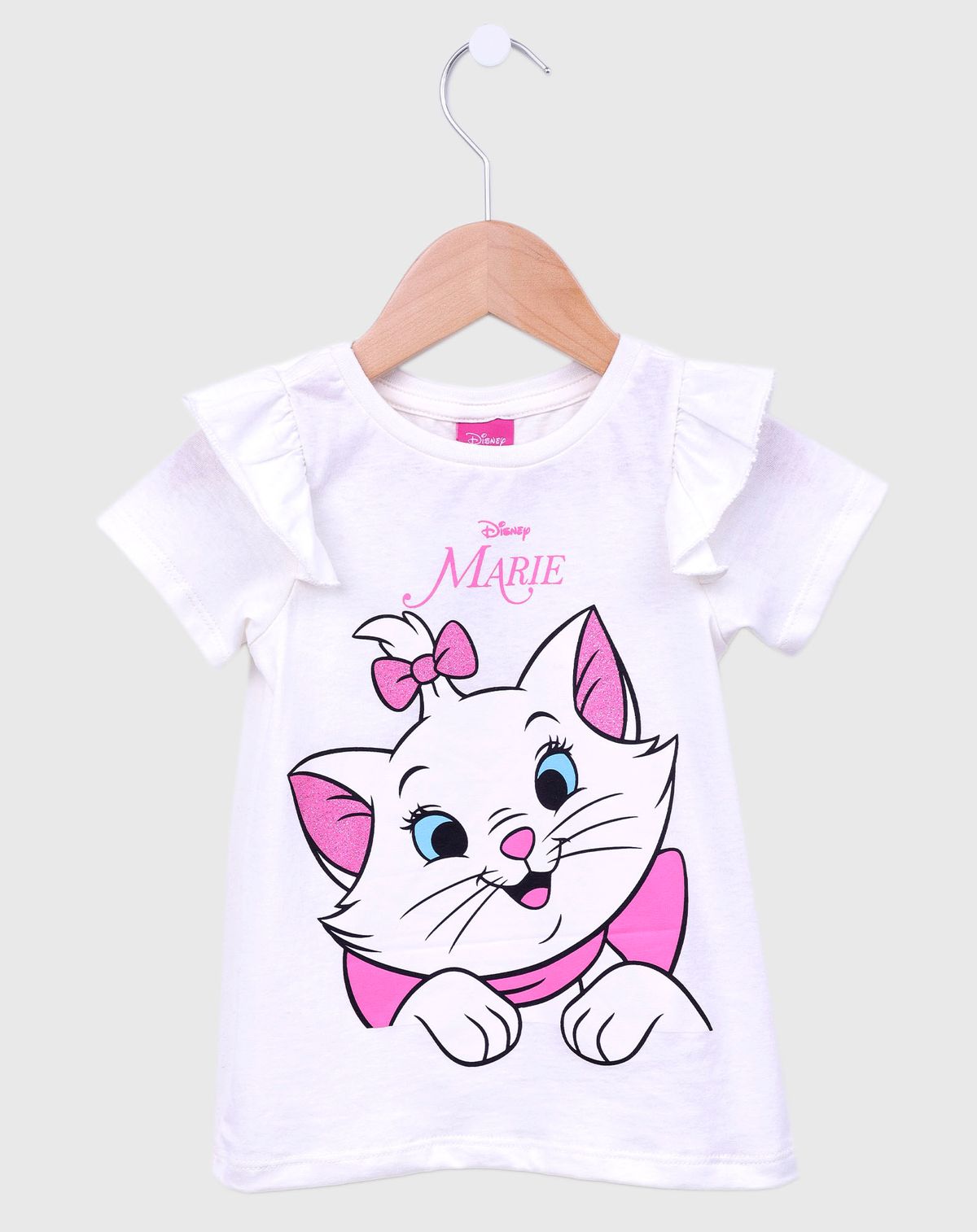 Blusa Manga Curta Com Babados Infantil Menina Marie - Tam. 1 A 3 Anos off white - 1