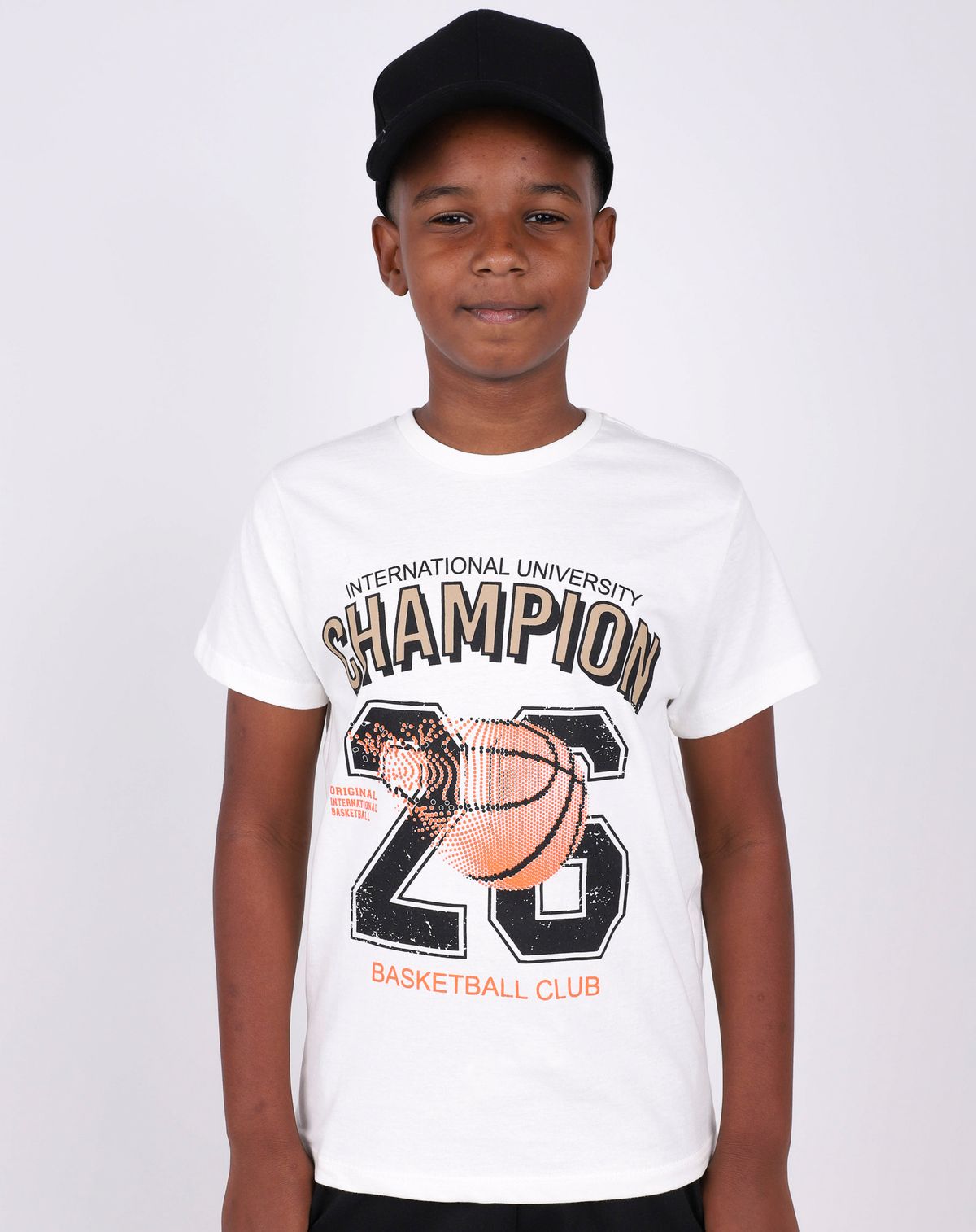 Camiseta Juvenil Menino de Basquete Tam - 10 a 16 off white - 14