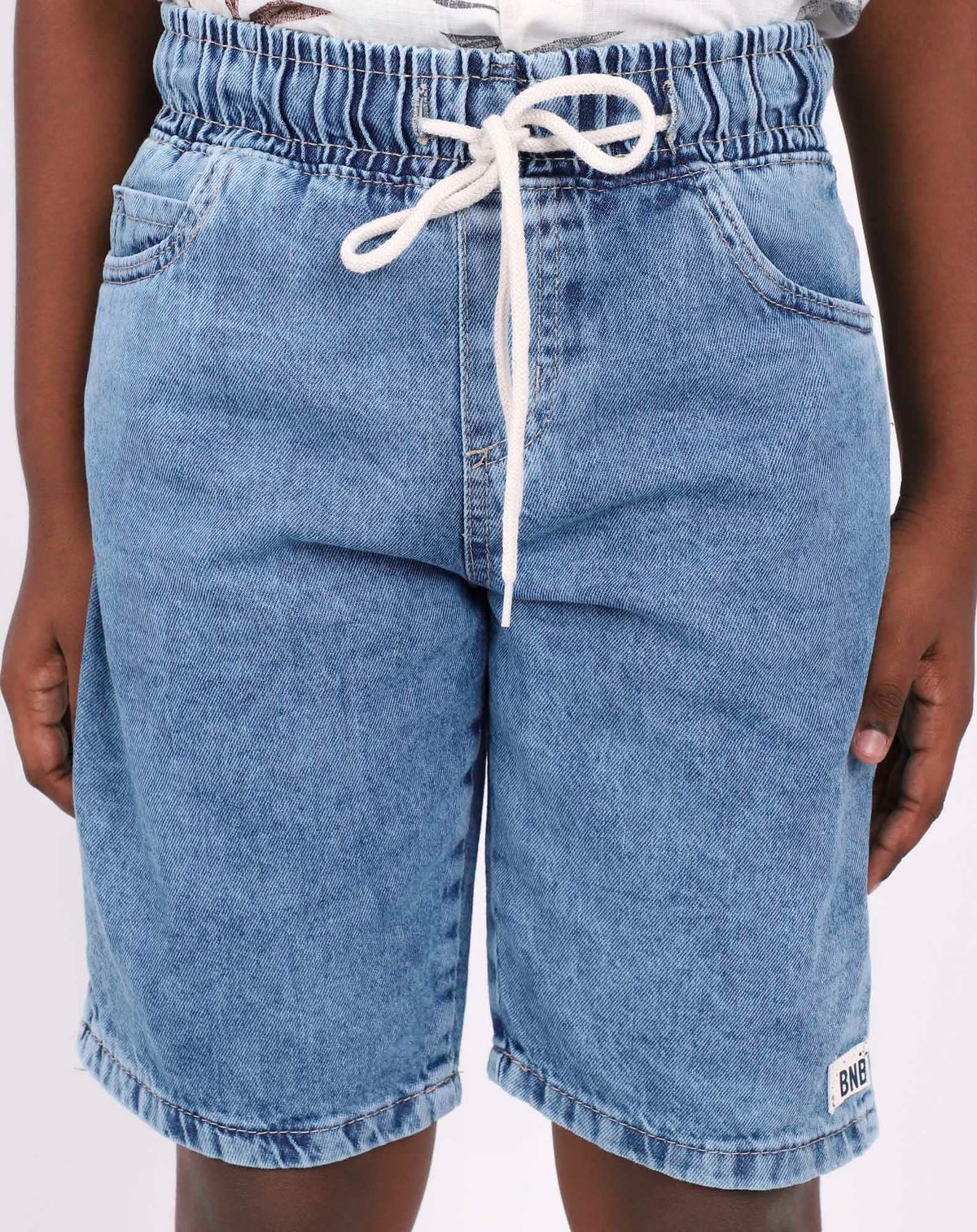 Bermuda Jeans Menino Juvenil Comfort- Tam 10 a 16 jeans - 10