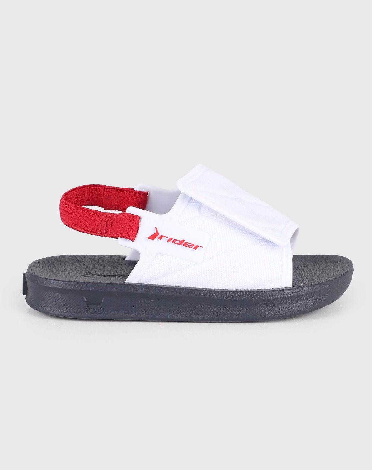 Chinelo  Bebê Menino Slide Rider Kids azul/branco - 17/8