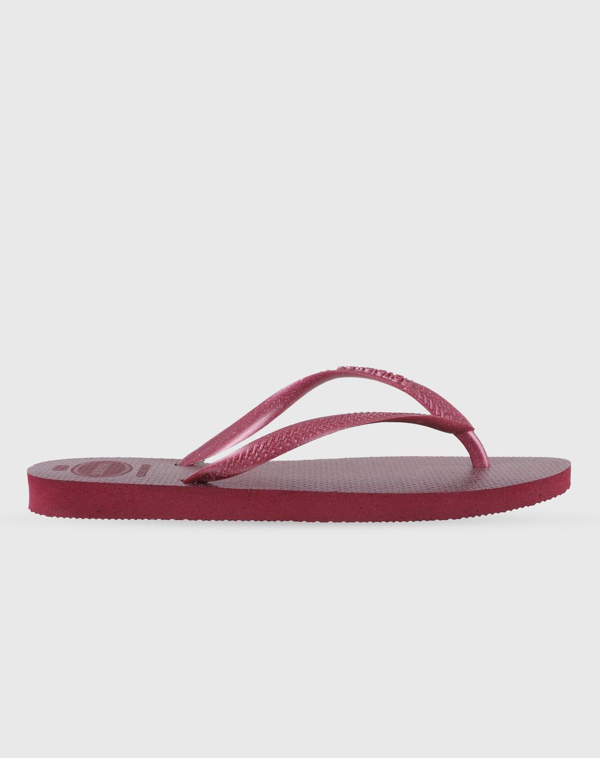 Chinelo Havaanas Slim Gloss Feminino bordo - 35/6