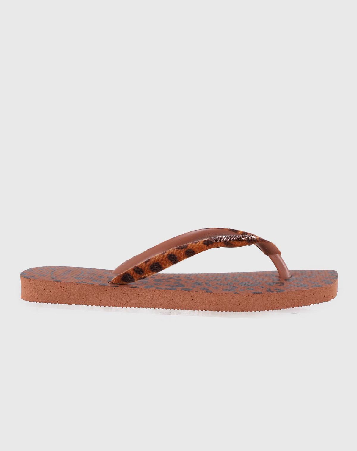 Chinelo Havaianas Slim Square Velvet onca - 35/6