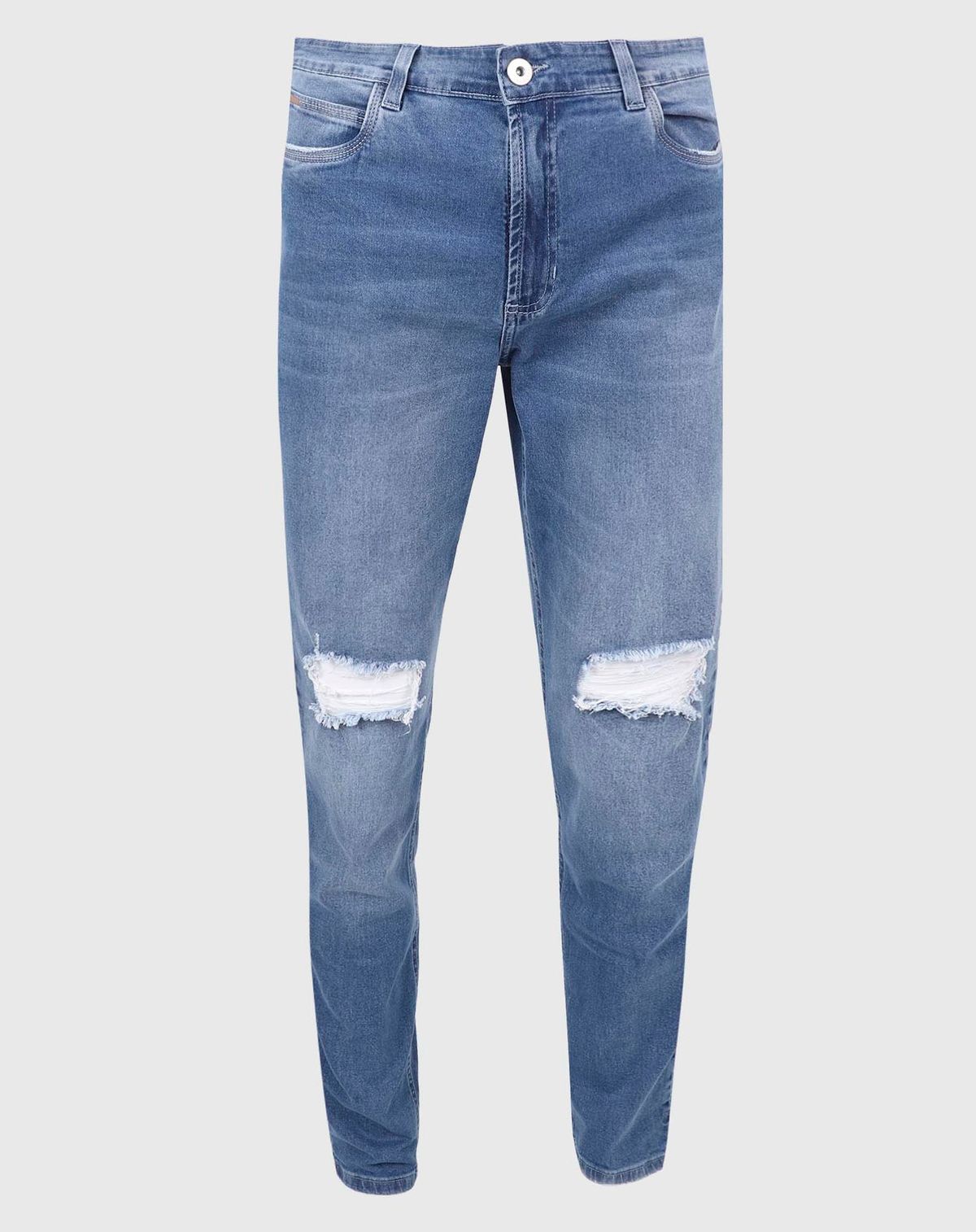 Calça Jeans Skinny Masculina Detalhe Destroyer jeans - 42