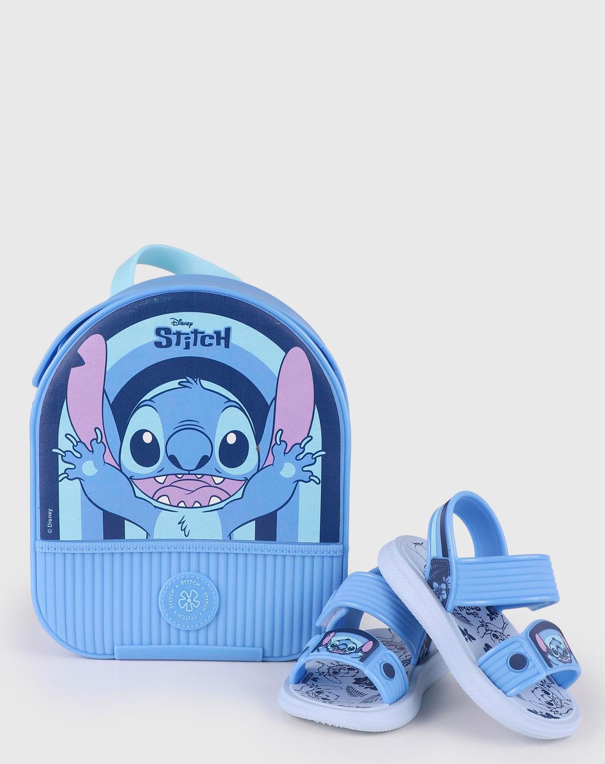 Sandalia Papete Bebê Menino Disney Stich Mickey azul - 17/8