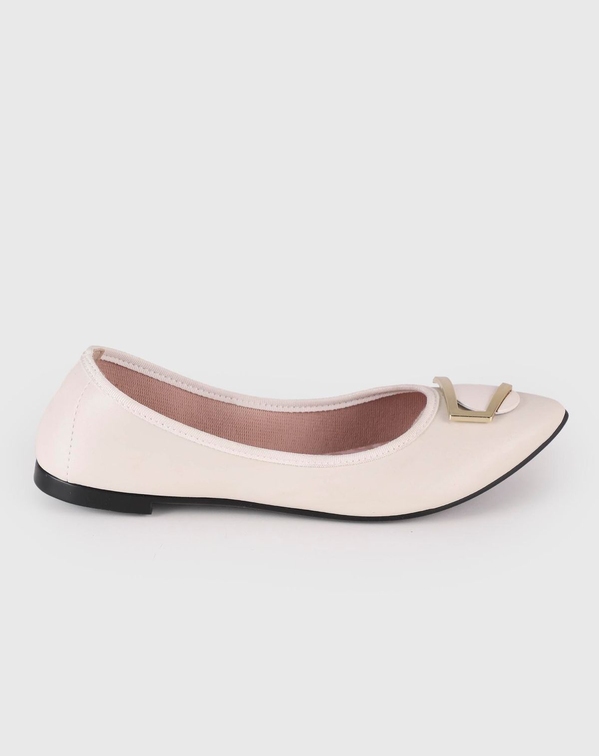 Sapatilha Moleca Feminina Detalhe Argola branco off - 35