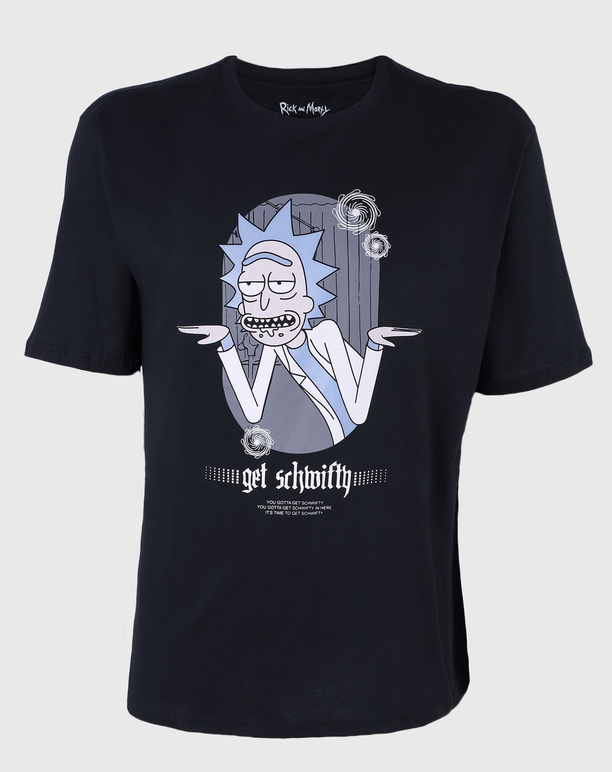 Camiseta Plus Size Rick E Morty Manga Curta Masculina preto - g1