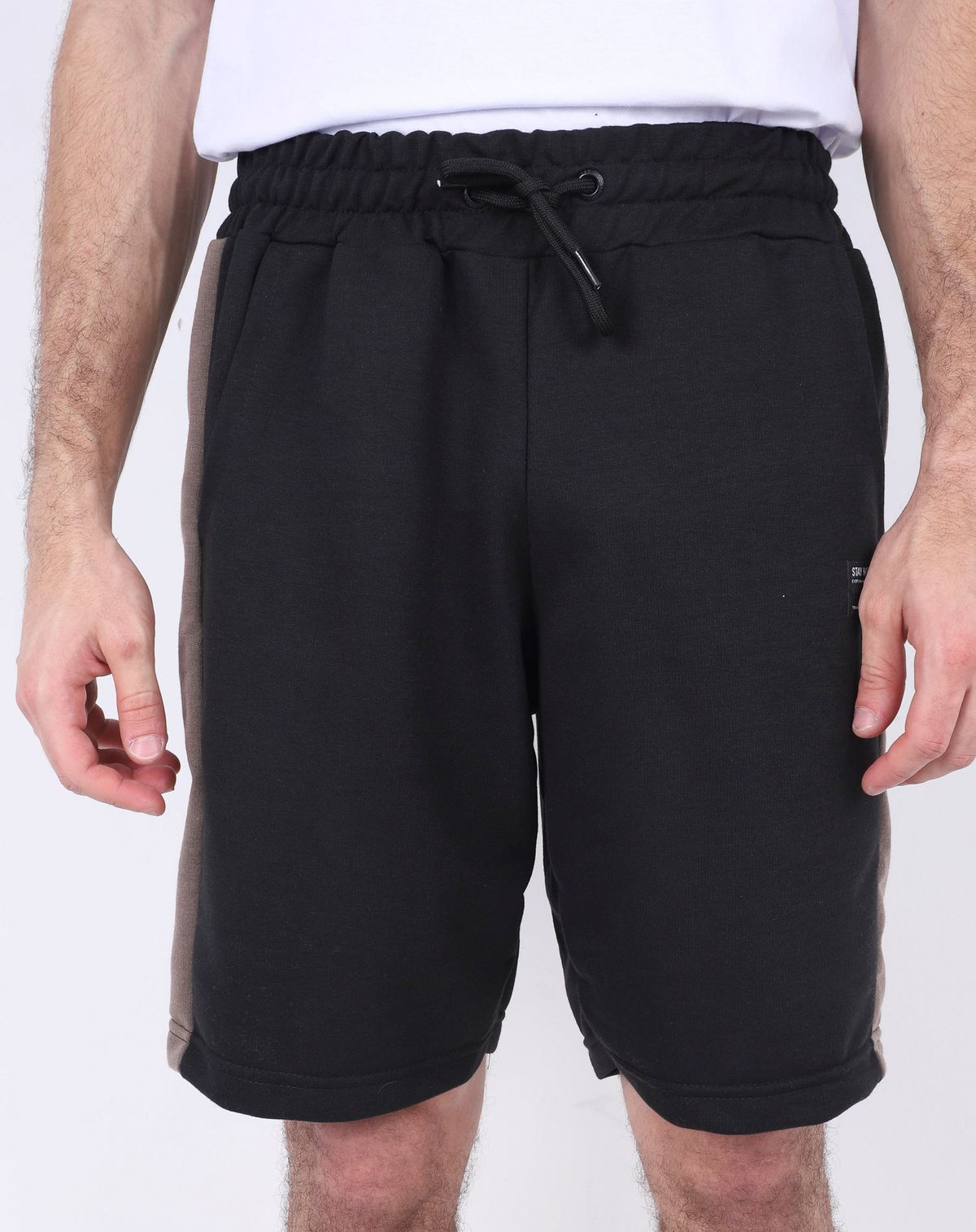 Bermuda Casual Moletom Masculina preto - p