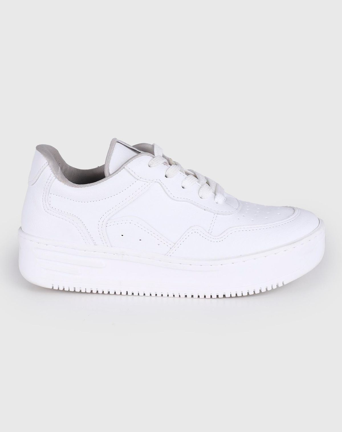 Tênis Casual Feminino Via Marte Flatform branco - 34