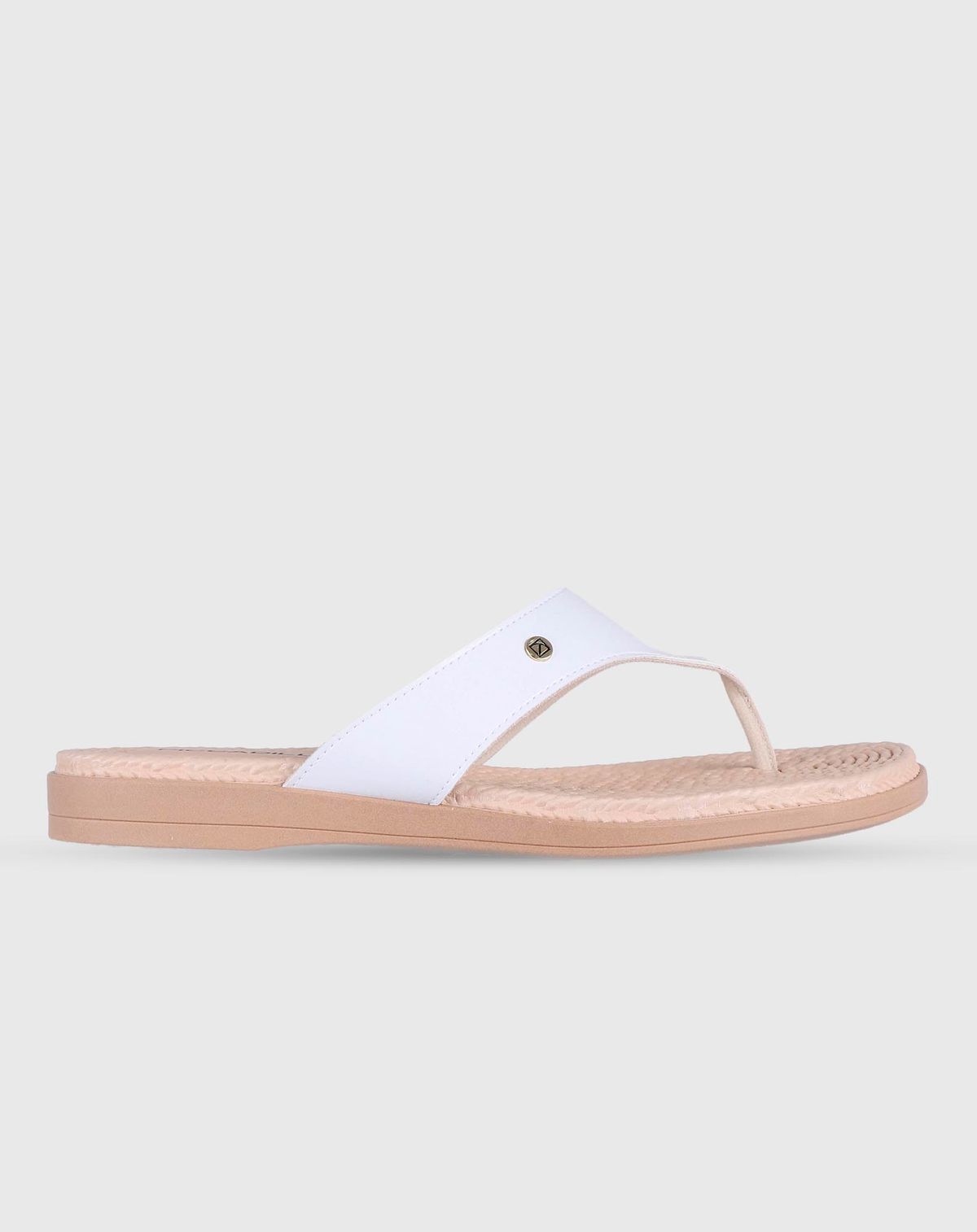 Rasteira Piccadilly Leve Flexivel Feminino Conforto branco off - 34