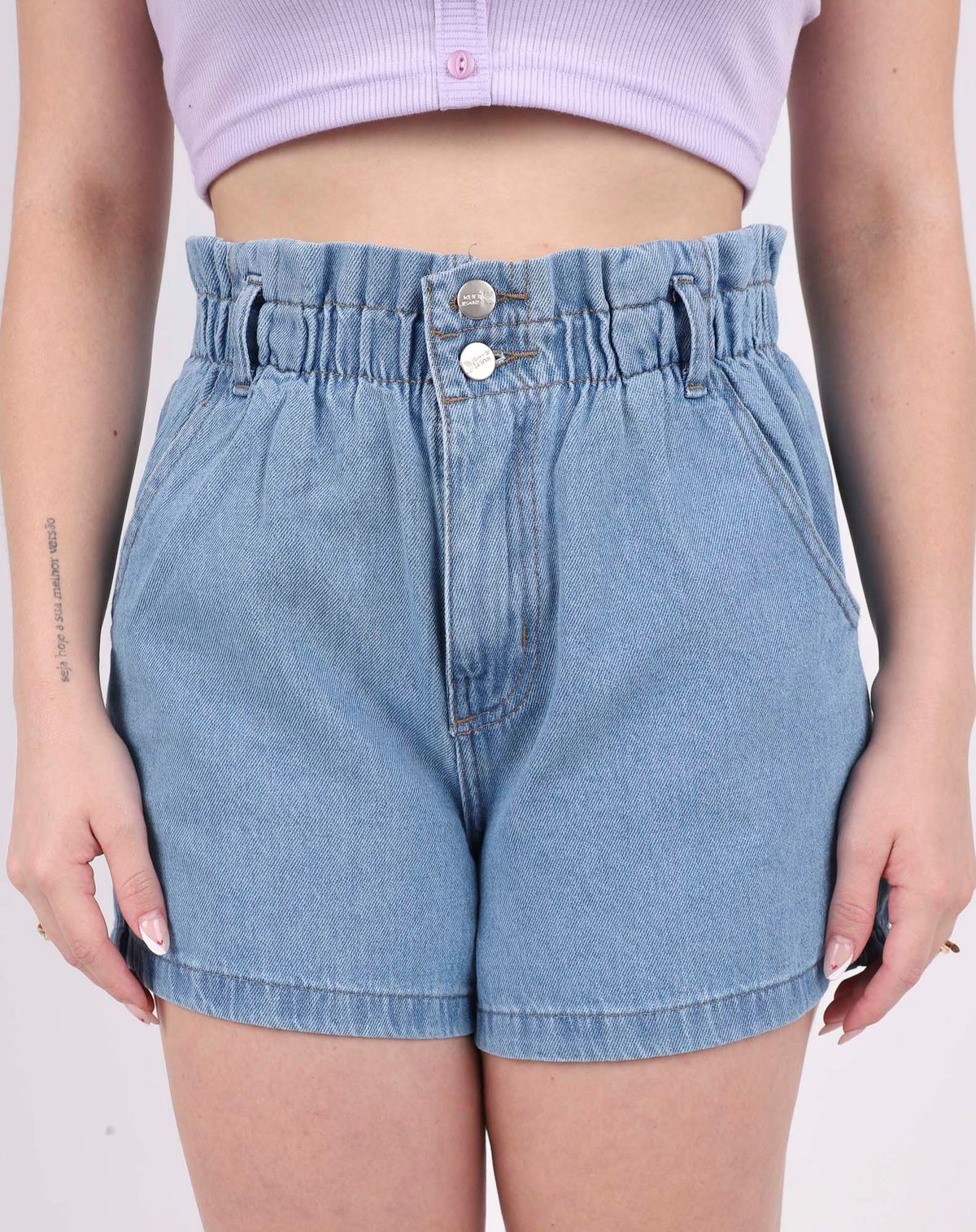 Short Jeans Feminino Clochard (2) jeans claro - 36