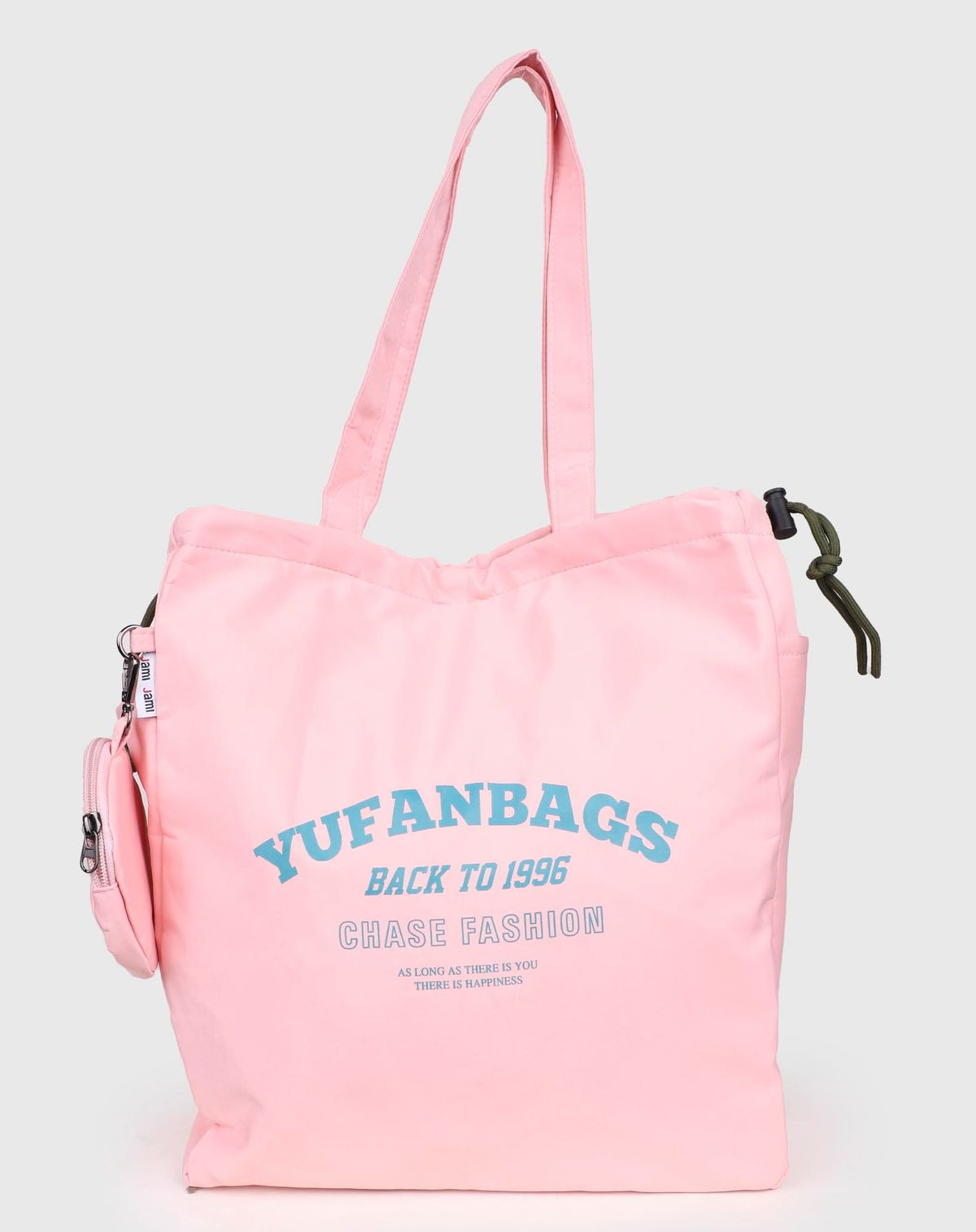 Bolsa Tote Feminina Casual Detalhe Estampado rose - u