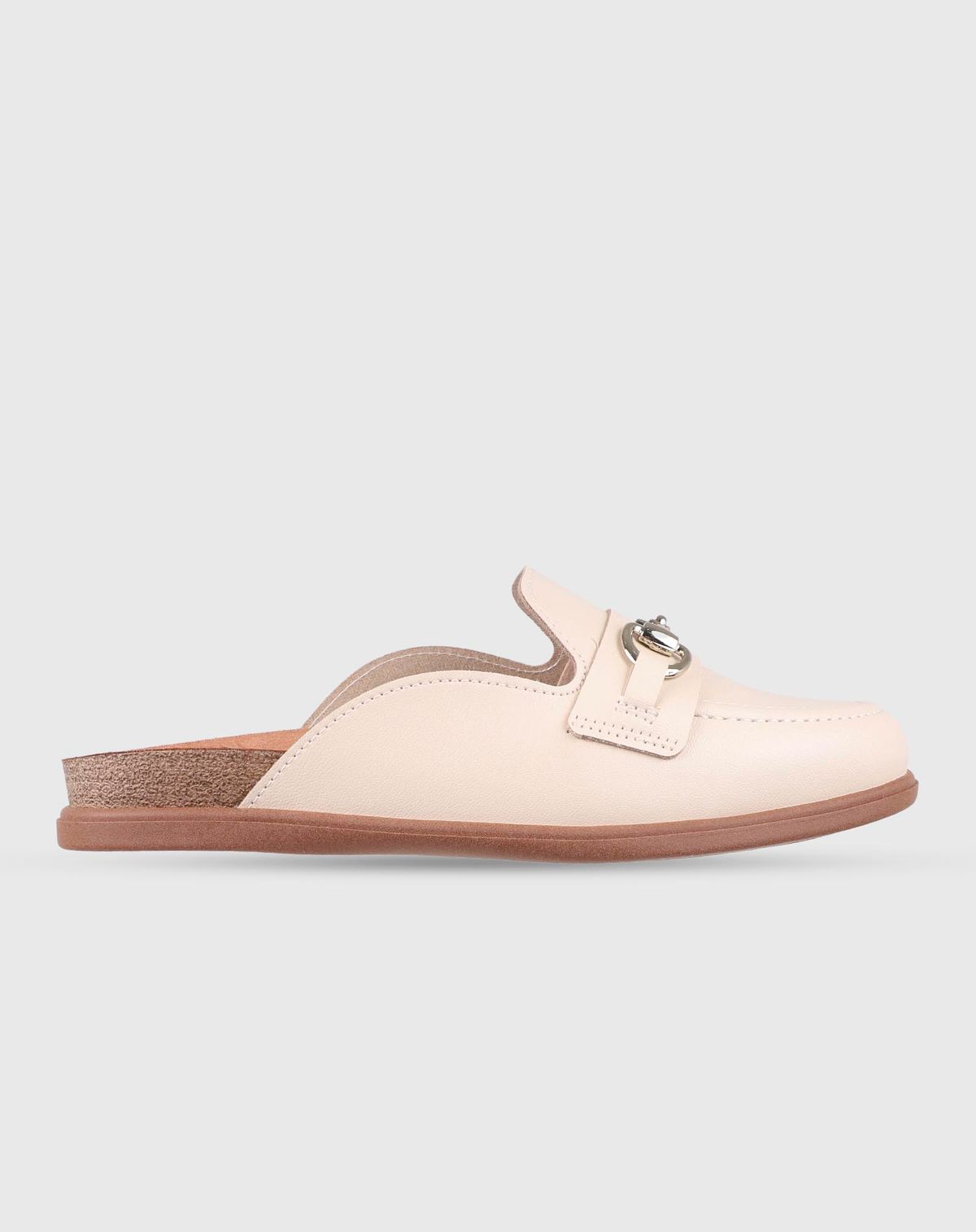 Sapato Clog Bico Redondo Feminino Beira Rio creme - 34