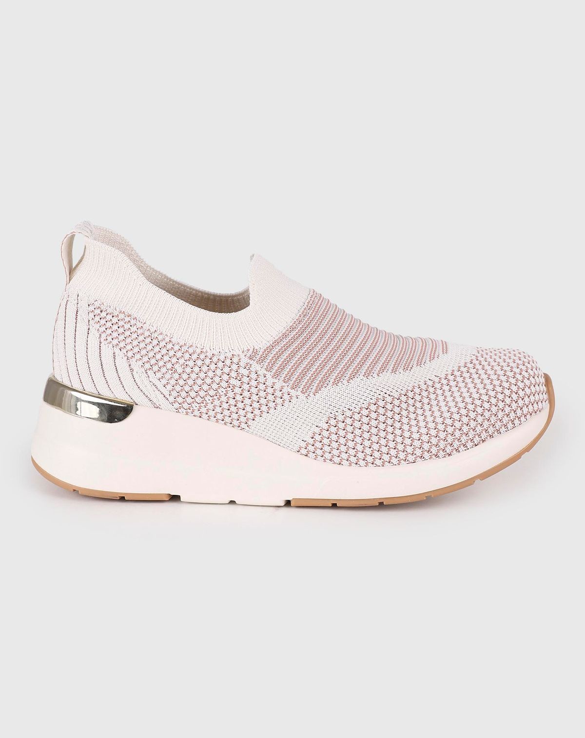 Tênis Feminino Slip On Jogging branco off - 35