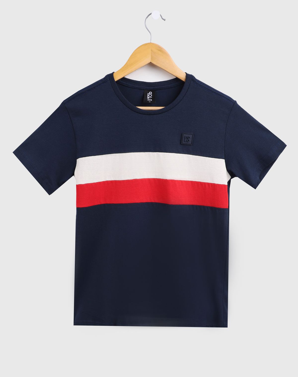 Camiseta Juvenil Menino Com Relevo Casual marinho - 10