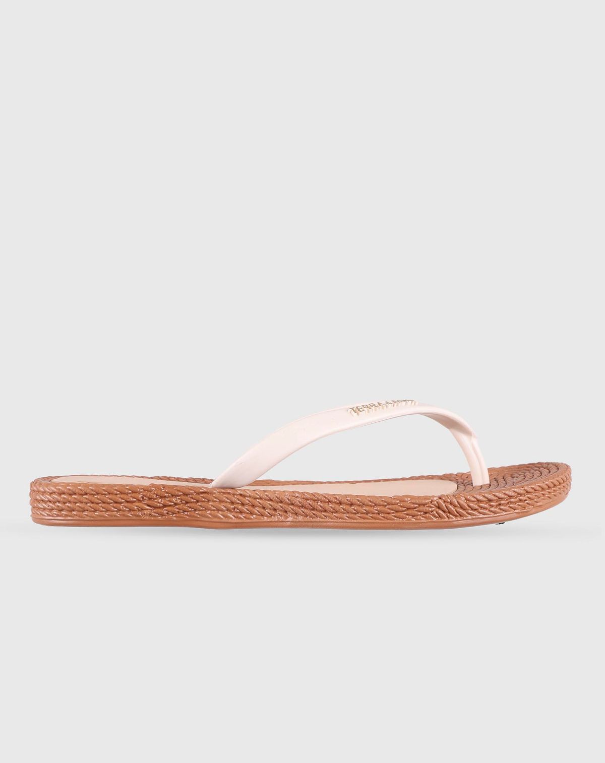 Chinelo Dedo Feminino Terra e Água creme - 34