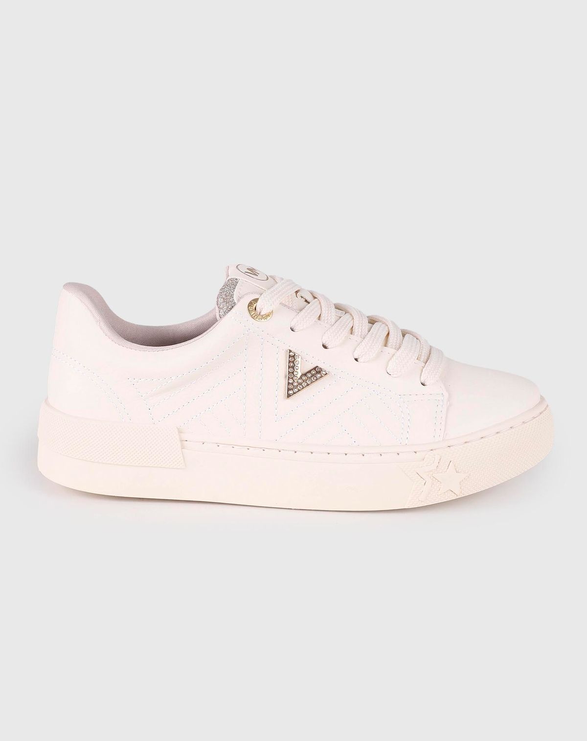 Tênis Via Marte Flatform Feminino creme - 34