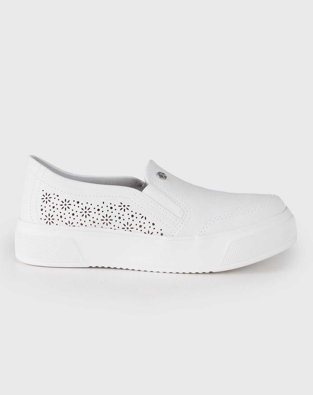 Tênis Kolosh Slip On Estampa Lateral branco - 34