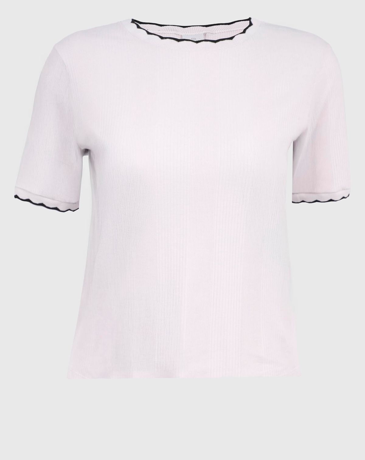 Blusa Manga Curta Detalhe Frisos Ondulados Feminino Plus Size bege - g1